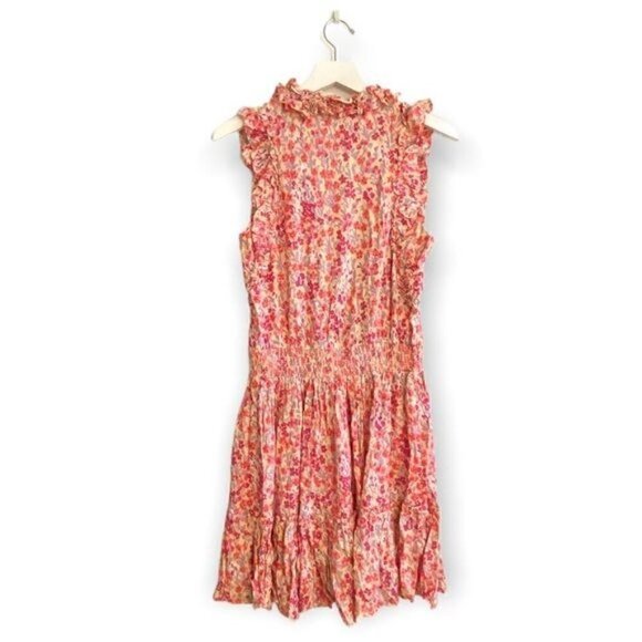 NWT Poupette St Barth Dress, Triny Floral Ruffle-Trim Tassel Mini dress - Picture 3 of 12